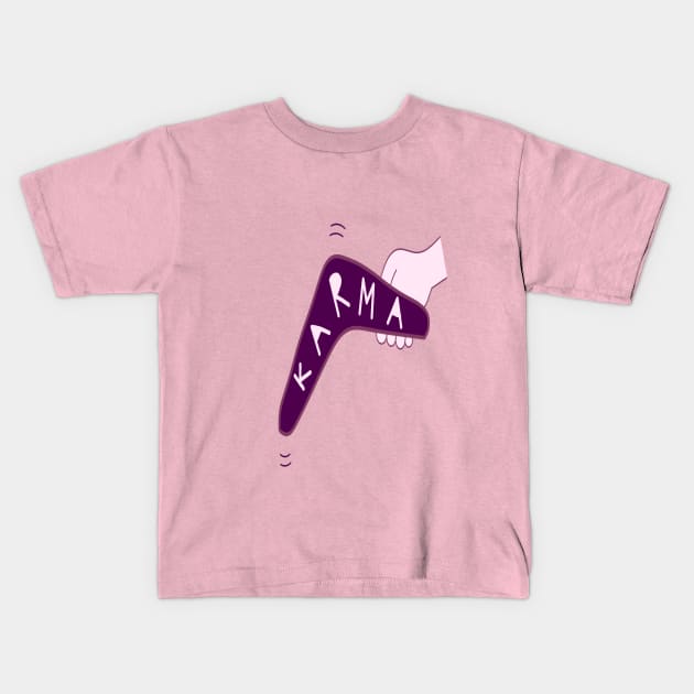 karma Kids T-Shirt by minimalist studio